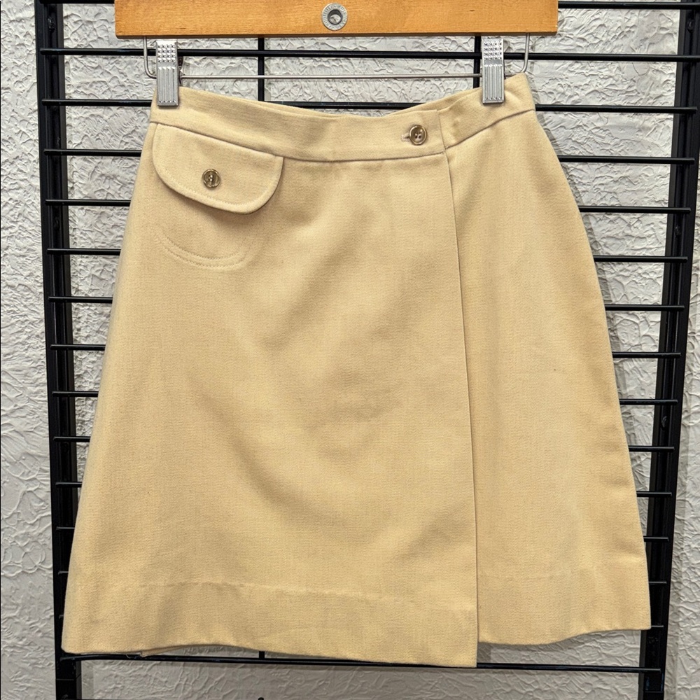Chic Tan A-Line Skirt